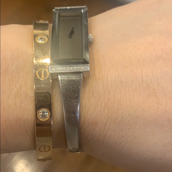 AUTHENTIC Gucci diamond bangle watch - Picture 8 of 10
